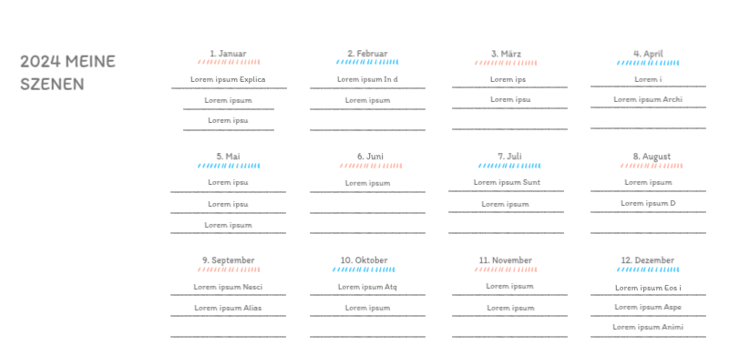 Niedliche Kalender mit knuffigen Illustrationen