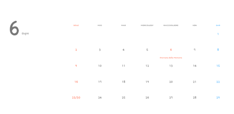 Simpatici calendari con illustrazioni di peluche