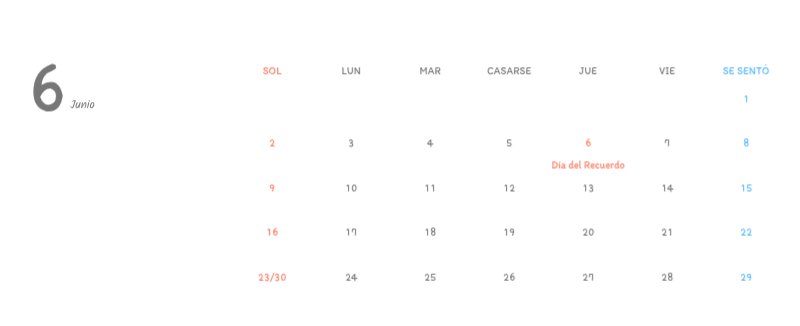 Simpáticos calendarios con adorables ilustraciones