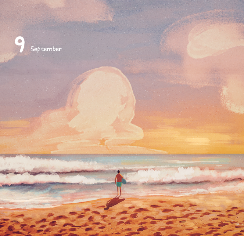 Niedliche Kalender mit knuffigen Illustrationen