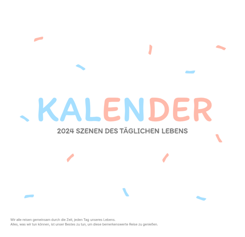 Niedliche Kalender mit knuffigen Illustrationen