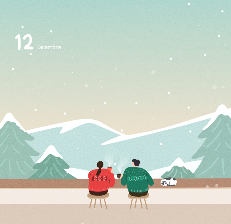 Simpatici calendari con illustrazioni di peluche