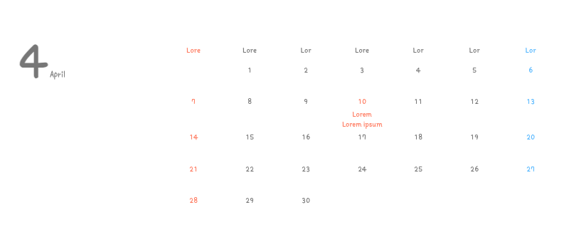 Schattige kalenders met schattige illustraties