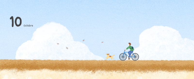 Calendriers mignons avec des illustrations câlines