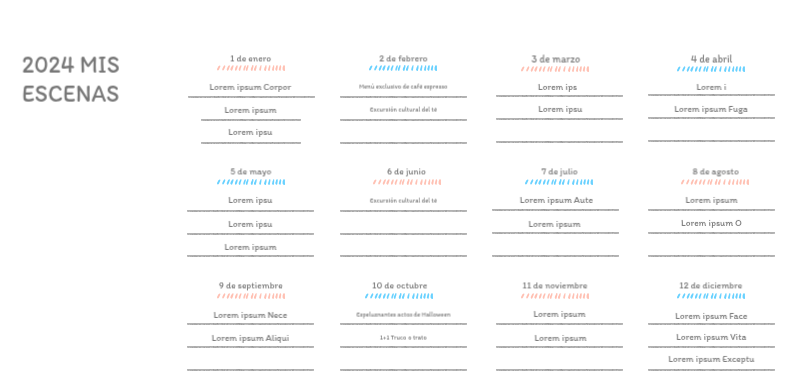 Simpáticos calendarios con adorables ilustraciones