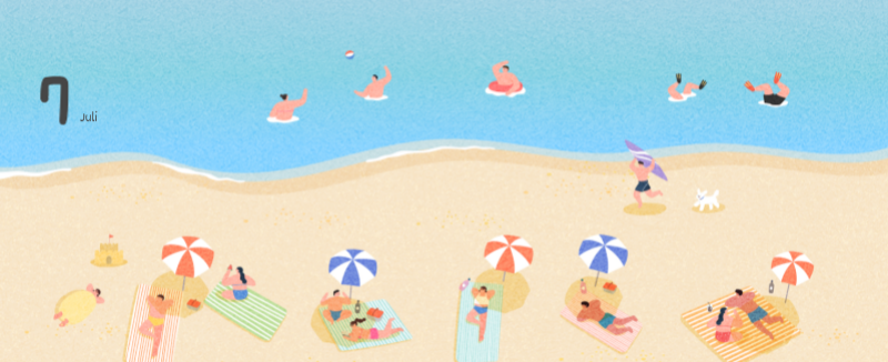 Schattige kalenders met schattige illustraties