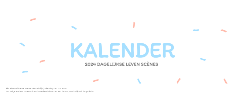 Schattige kalenders met schattige illustraties