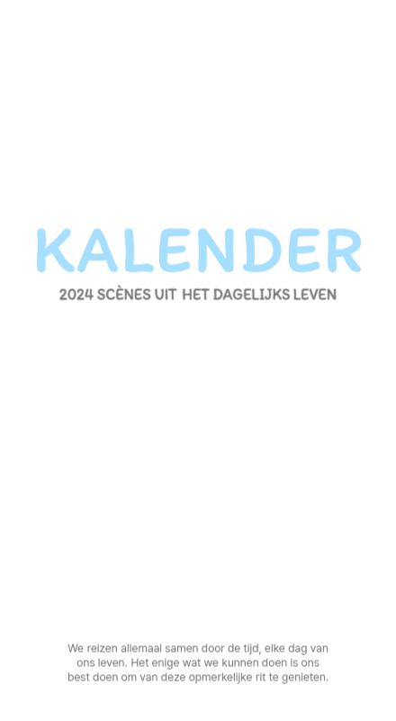 Schattige kalenders met schattige illustraties