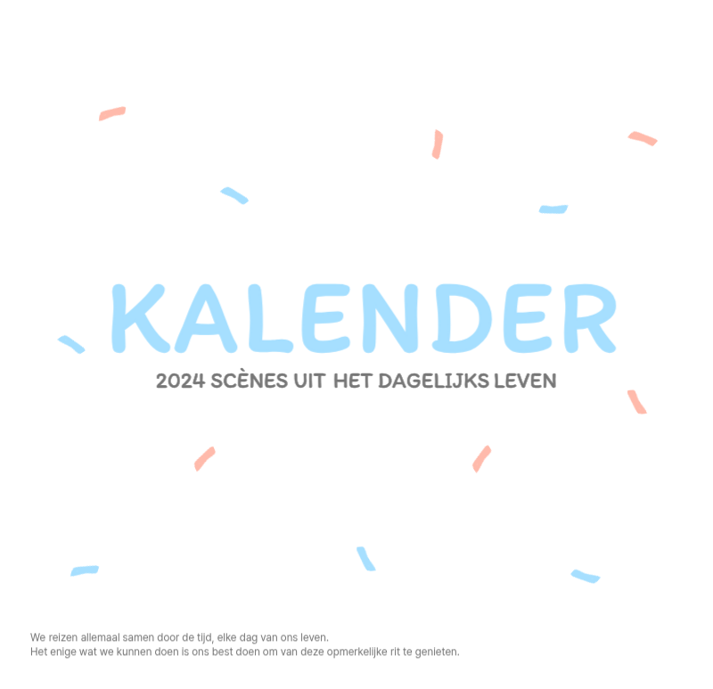 Schattige kalenders met schattige illustraties