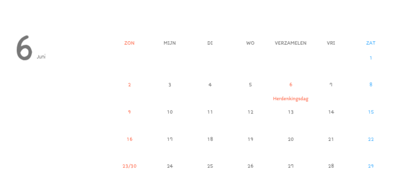 Schattige kalenders met schattige illustraties