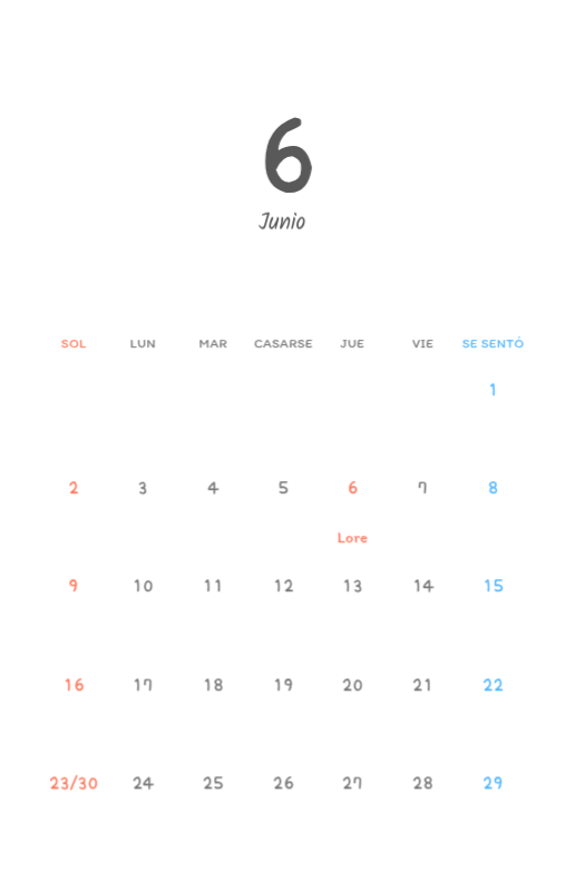 Simpáticos calendarios con adorables ilustraciones