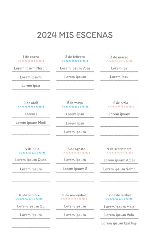 Simpáticos calendarios con adorables ilustraciones