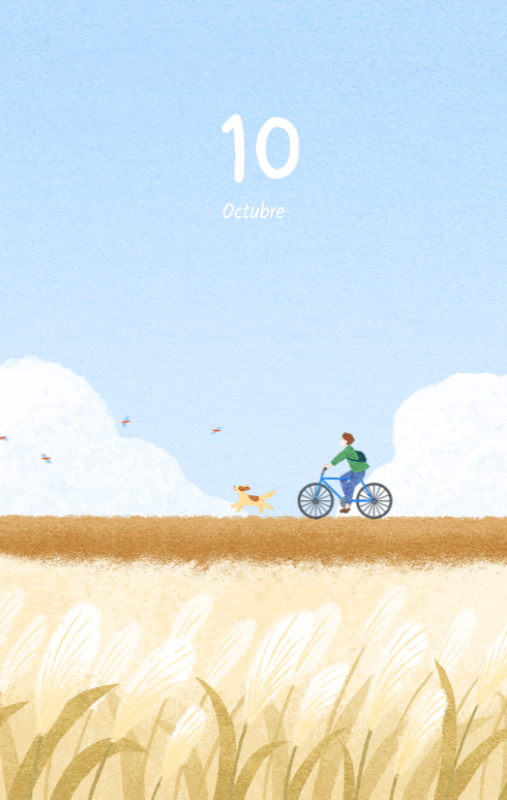 Simpáticos calendarios con adorables ilustraciones