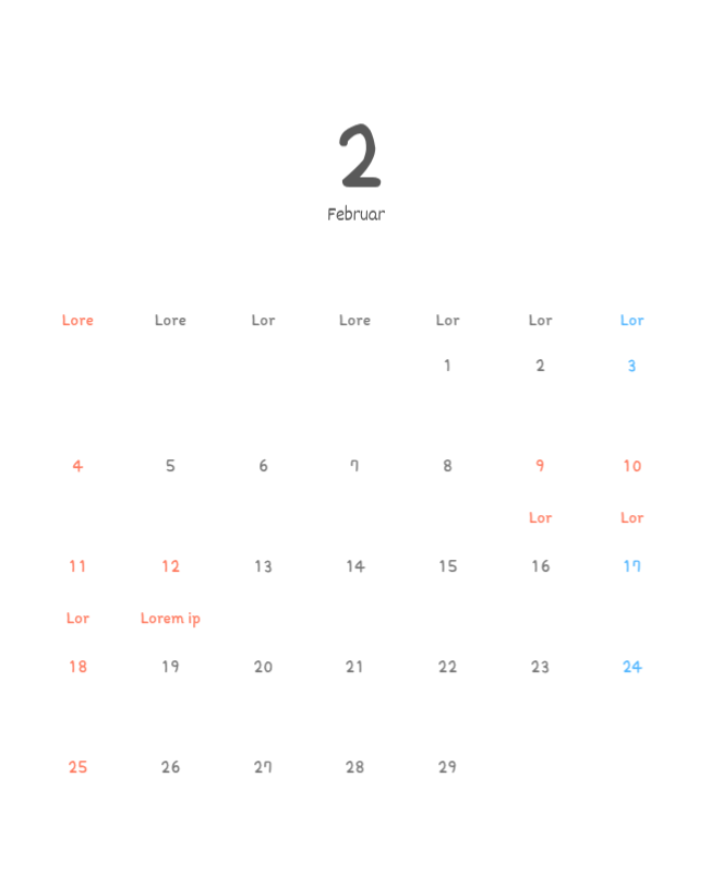 Niedliche Kalender mit knuffigen Illustrationen