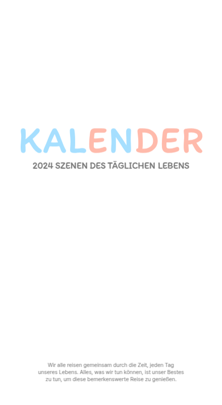 Niedliche Kalender mit knuffigen Illustrationen