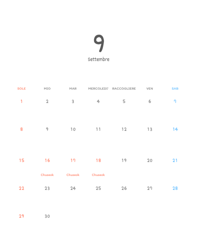 Simpatici calendari con illustrazioni di peluche