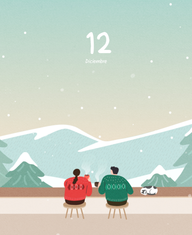 Simpáticos calendarios con adorables ilustraciones