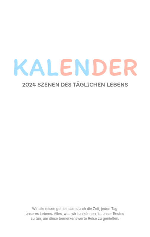 Niedliche Kalender mit knuffigen Illustrationen