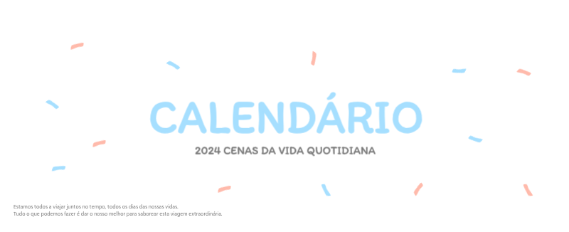 Calendários com ilustrações fofas