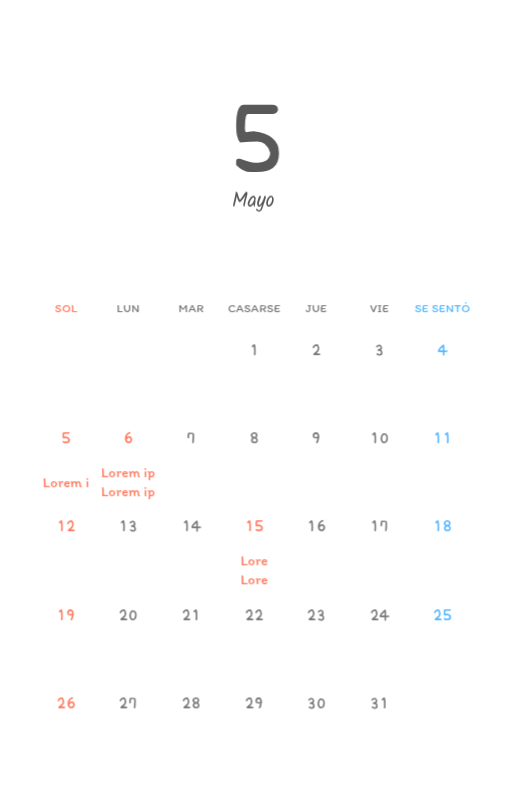 Simpáticos calendarios con adorables ilustraciones