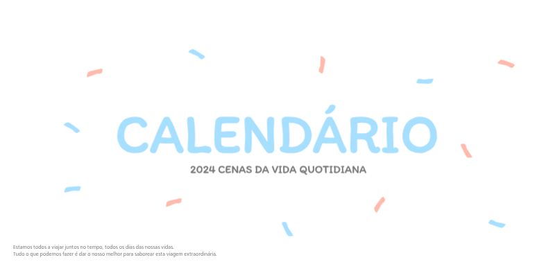 Calendários com ilustrações fofas