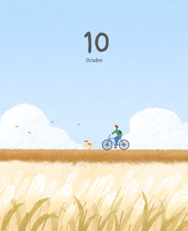 Simpáticos calendarios con adorables ilustraciones