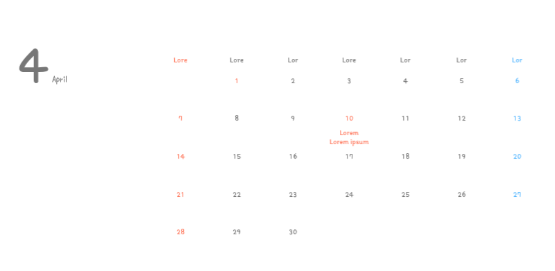 Schattige kalenders met schattige illustraties