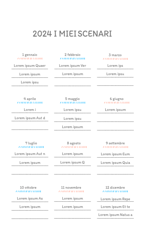 Simpatici calendari con illustrazioni di peluche