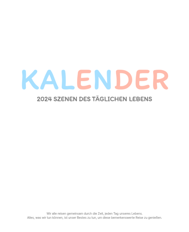 Niedliche Kalender mit knuffigen Illustrationen