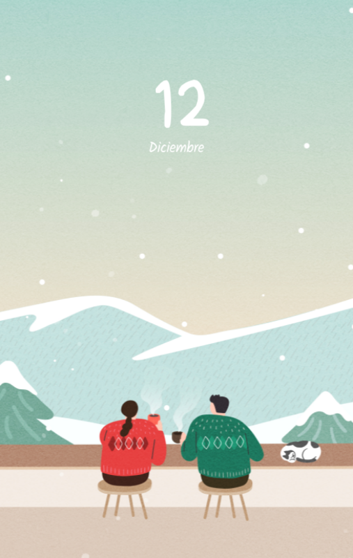 Simpáticos calendarios con adorables ilustraciones