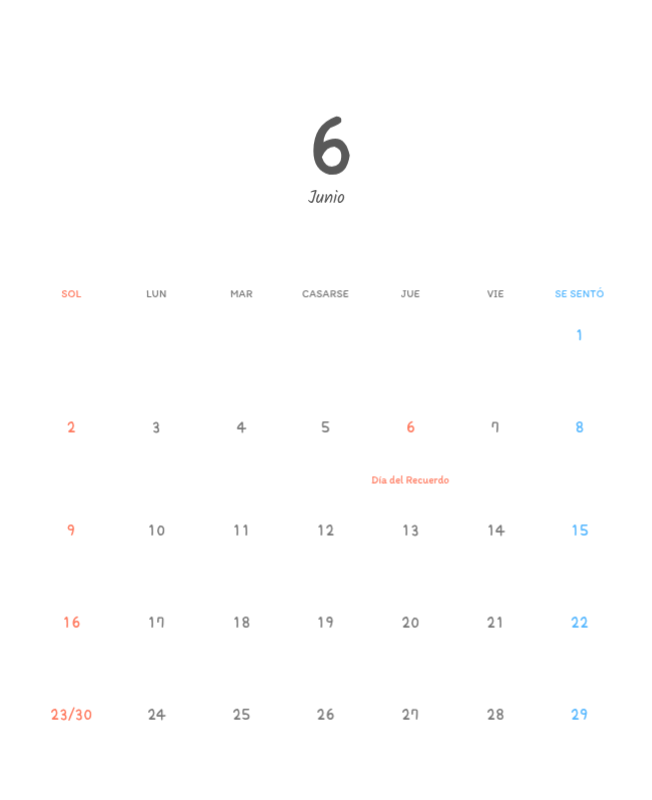 Simpáticos calendarios con adorables ilustraciones