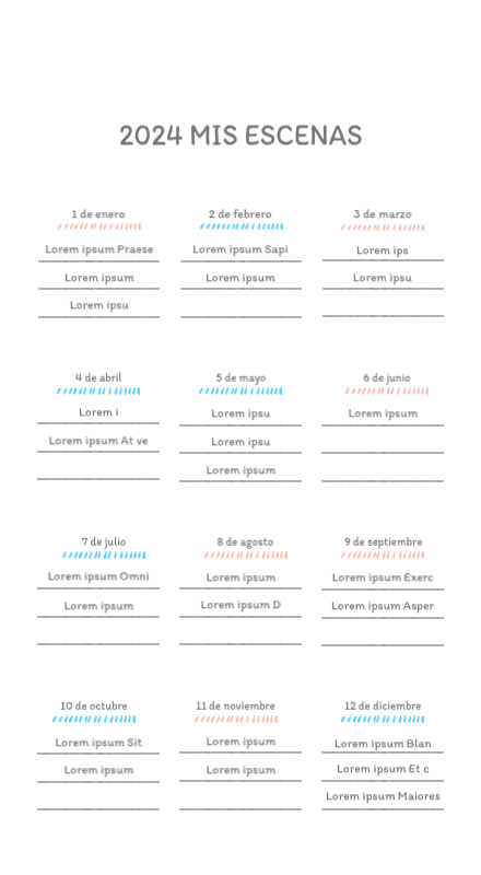 Simpáticos calendarios con adorables ilustraciones