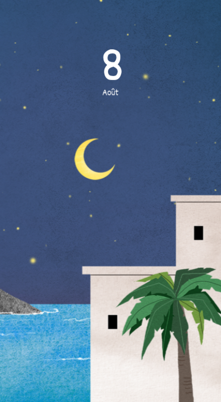 Calendriers mignons avec des illustrations câlines