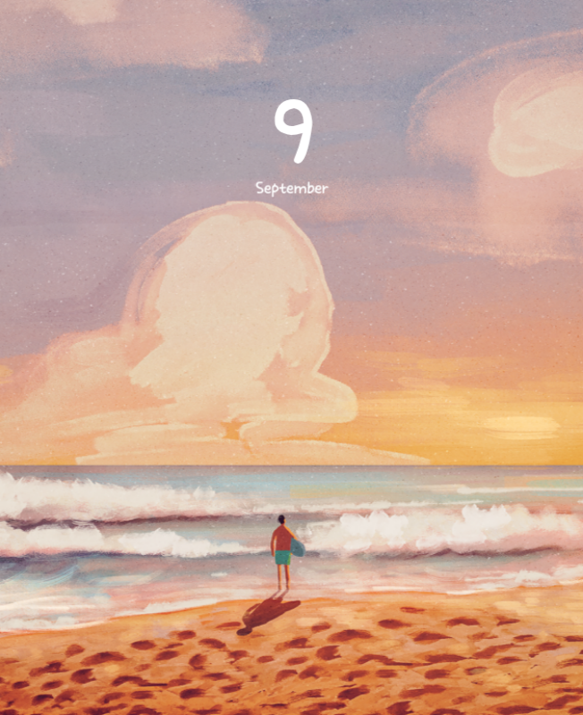 Niedliche Kalender mit knuffigen Illustrationen