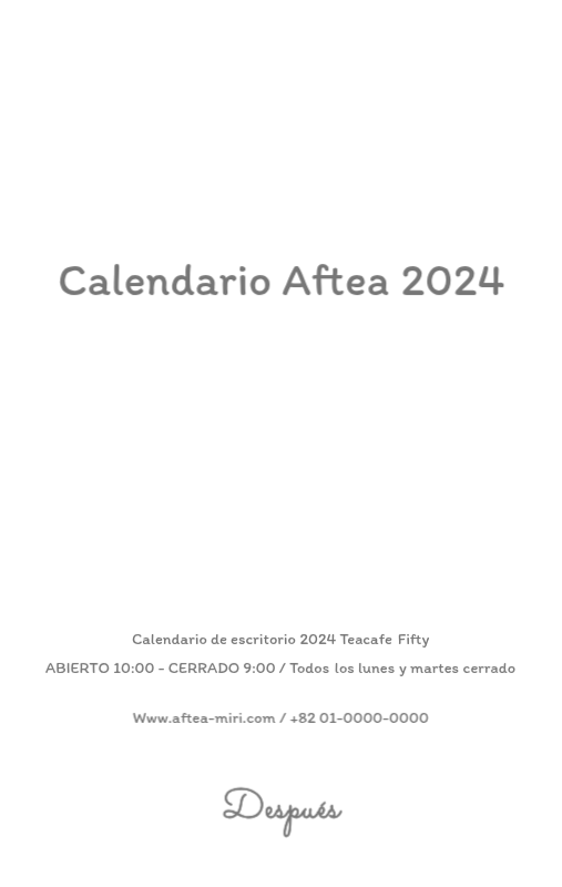 Simpáticos calendarios con adorables ilustraciones