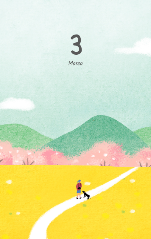 Simpáticos calendarios con adorables ilustraciones