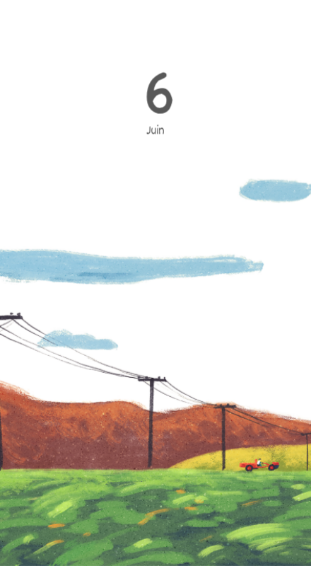 Calendriers mignons avec des illustrations câlines