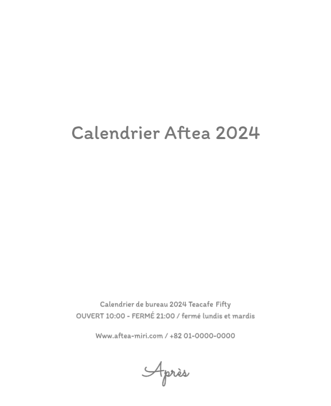 Calendriers mignons avec des illustrations câlines