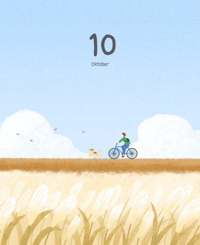 Schattige kalenders met schattige illustraties