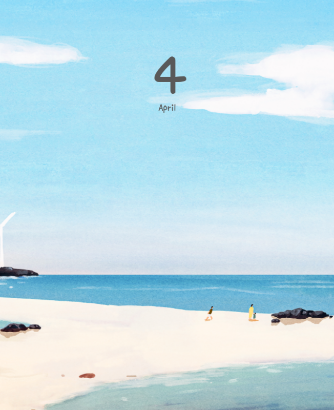 Niedliche Kalender mit knuffigen Illustrationen