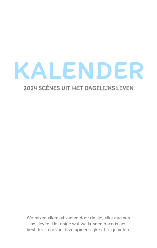 Schattige kalenders met schattige illustraties