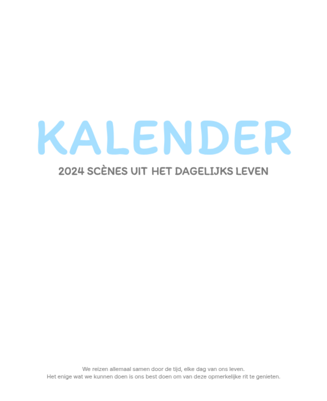 Schattige kalenders met schattige illustraties