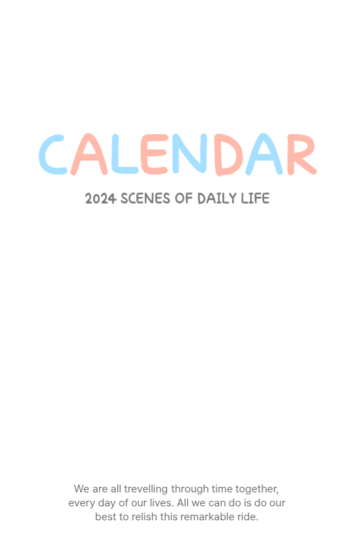 Cute calendars with cozy illustrations