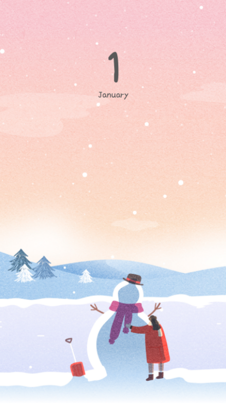 Cute calendars with cozy illustrations