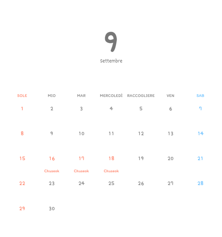 Simpatici calendari con illustrazioni di peluche