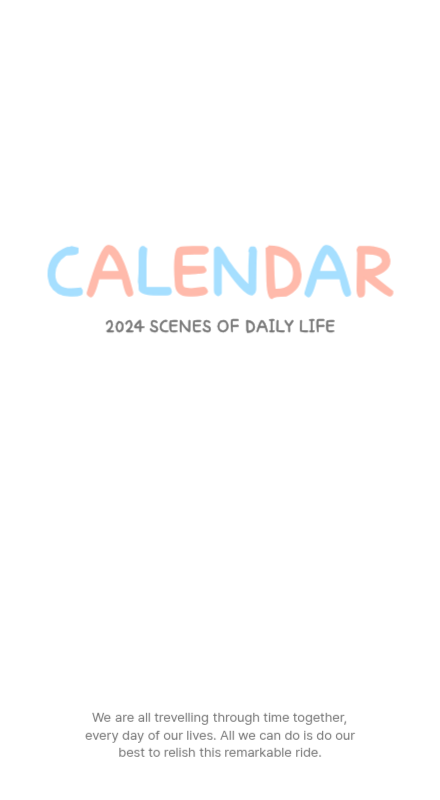 Cute calendars with cozy illustrations