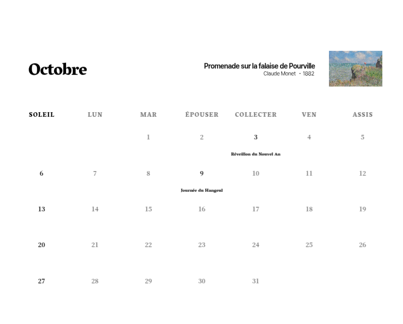 Un chef-d'œuvre simple et classique en noir et gris