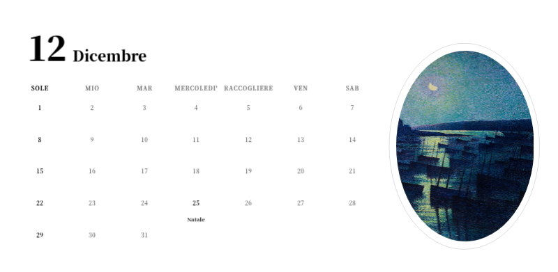 Un capolavoro semplice e classico in nero e grigio