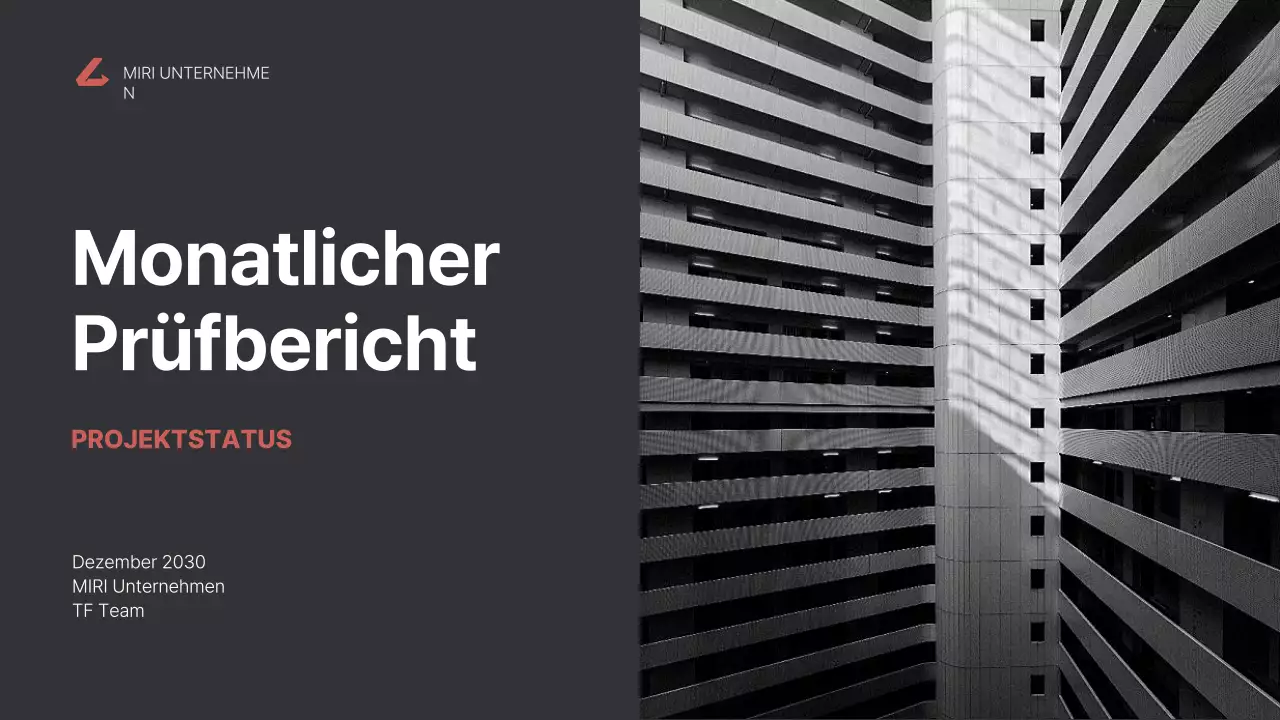 black modern business report