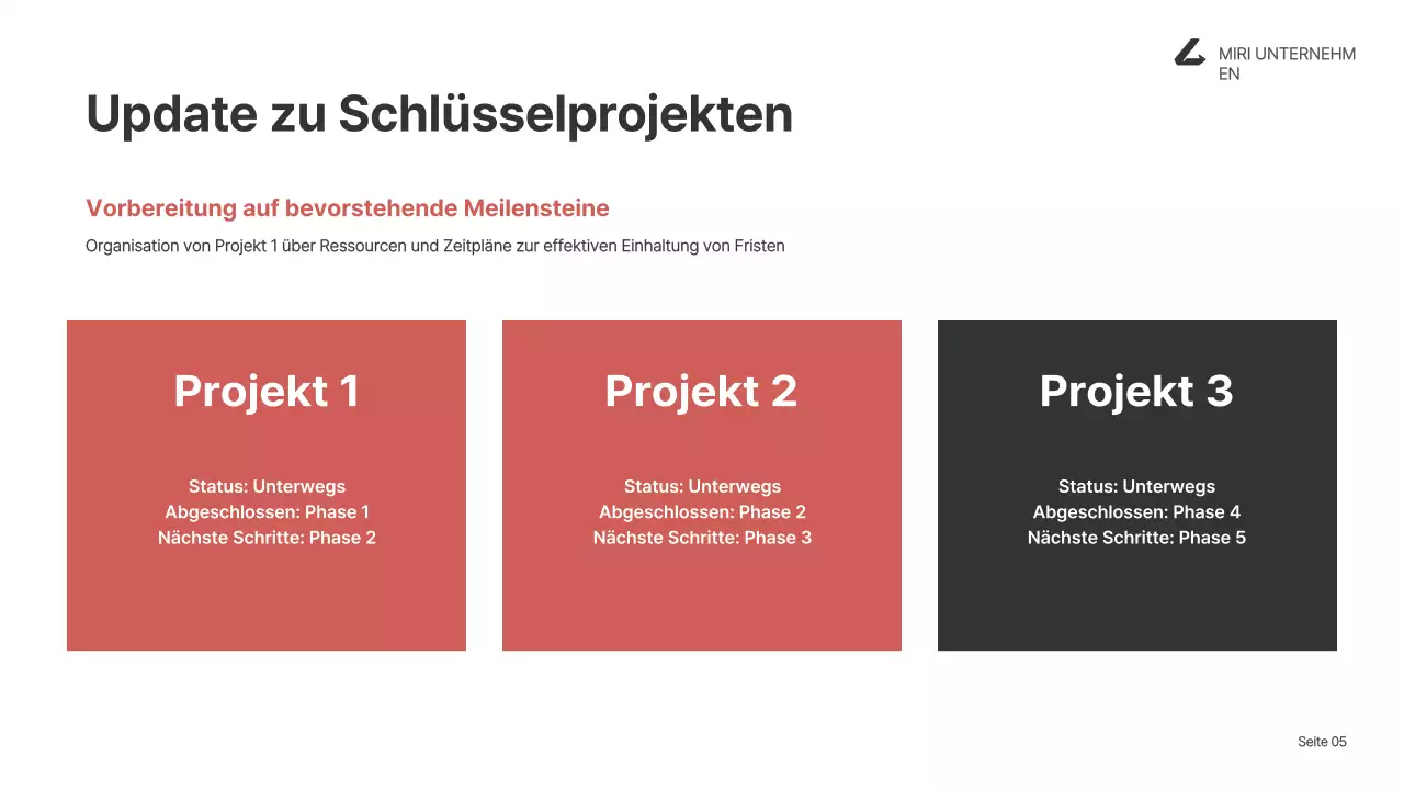 black modern business report